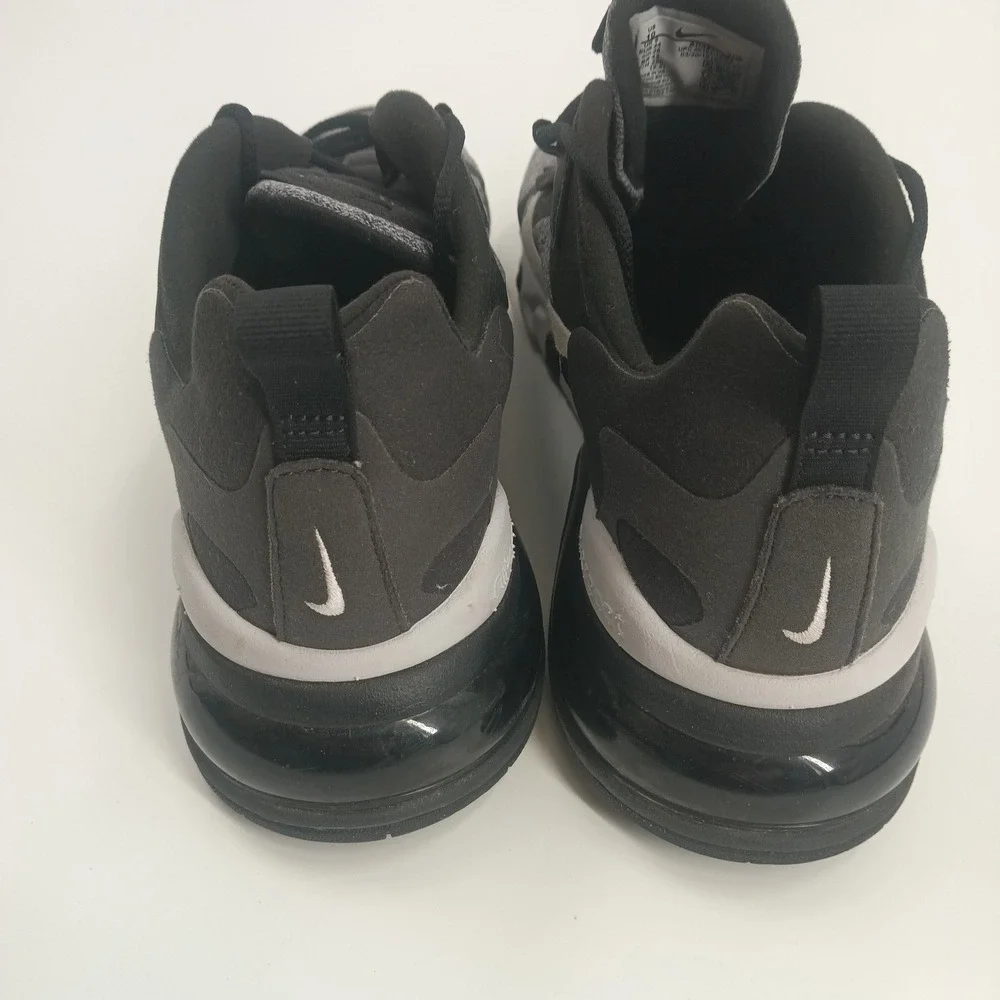 Nike Air Max 270 React Black Grey Oil Grey Mens Running Shoes AO4971-001 Size 10